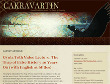 Tablet Screenshot of cakravartin.com